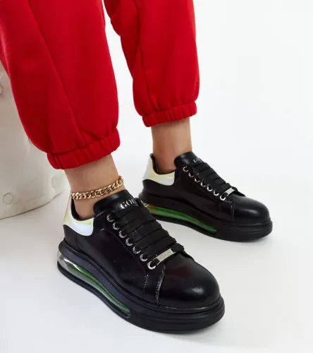 Czarne sneakersy na platformie GOE NN2N4030 41 na Arena.pl