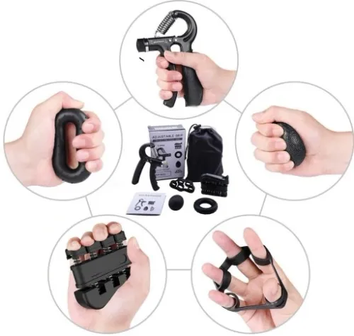 Ściskacz do Rąk Dłoni Regulacja Duży Zestaw Ćwiczenie do Rąk 5w1 na Arena.pl