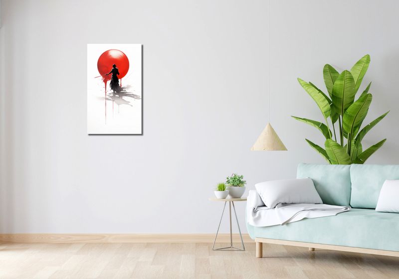 Obraz 40x70cm Samotny Samuraj zdjęcie 2