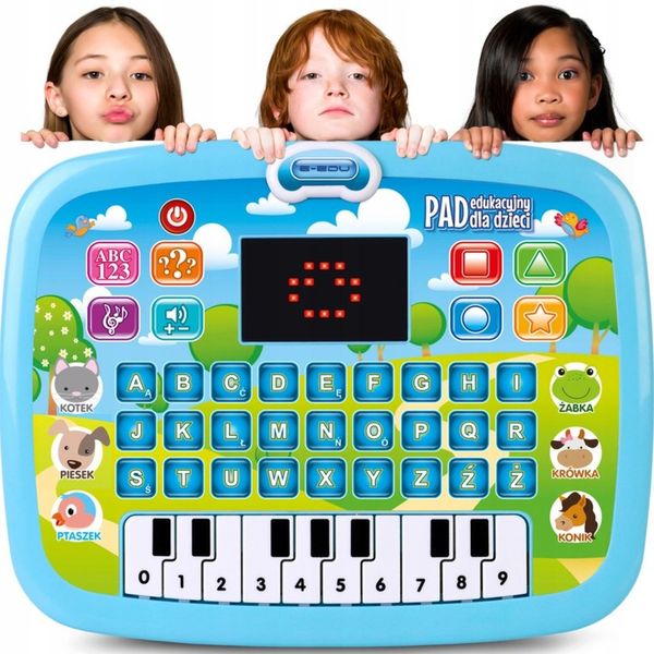 LAPTOP TABLET DOTYKOWY EDUKACYJNY KOMPUTER LCD PL zdjęcie 5