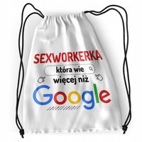 Plecak Dla Sexworkerki Sportowy Szkolny Worek Z Nadrukiem Ze Zdjęciem