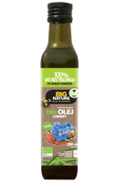 Olej Lniany tłoczony na zimno bio 250ml - BIG NATURE
