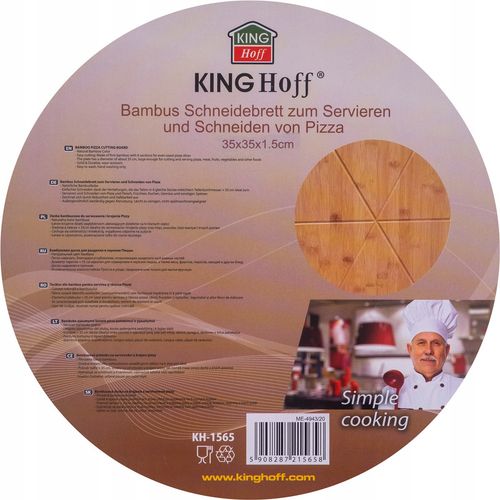 Deska do pizzy, bambus Ø35cm Kinghoff na Arena.pl