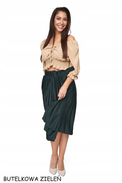 802___SPÓDNICA PLISOWANA PASEK GUMKA zdjęcie 2