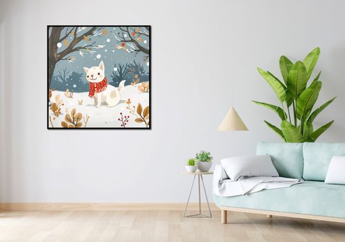 Plakat 100x100cm Śnieżny Kompan na Arena.pl