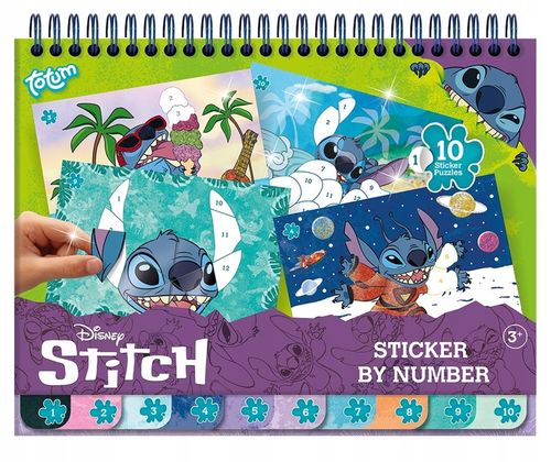 WKLEJANIE PO NUMERACH LILO STITCH WKLEJANKA KOLOROWANKA DLA DZIECI STICH na Arena.pl