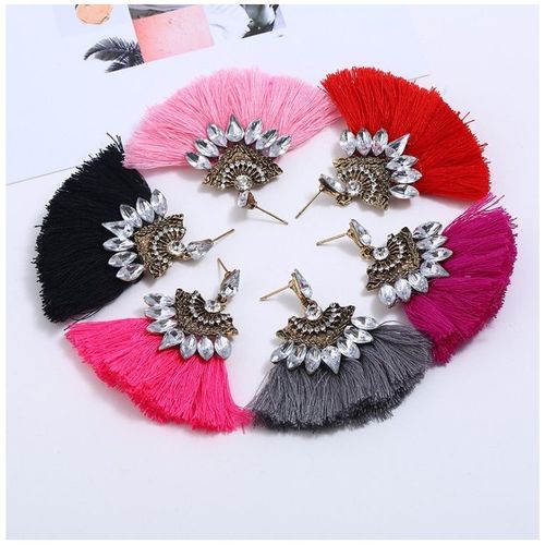 kolczyki chwosty fuksja k867f na Arena.pl