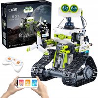 CADA KLOCKI TECHNIC ROBOT PROGRAMOWANY BOT 434EL. STEROWANY Z LED