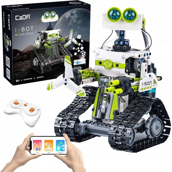CADA KLOCKI TECHNIC ROBOT PROGRAMOWANY BOT 434EL. STEROWANY Z LED zdjęcie 2