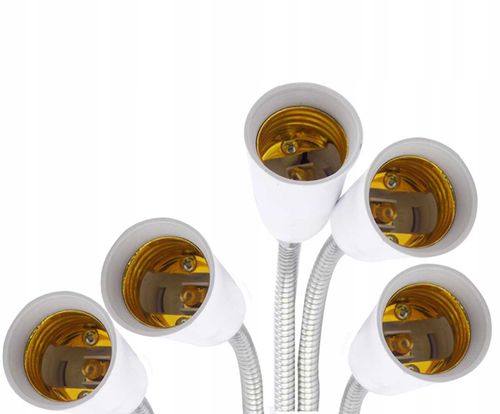 Uchwyt Do Żarówek Heckermann Bm-Td-50Cm Biały - 5 Głowice na Arena.pl