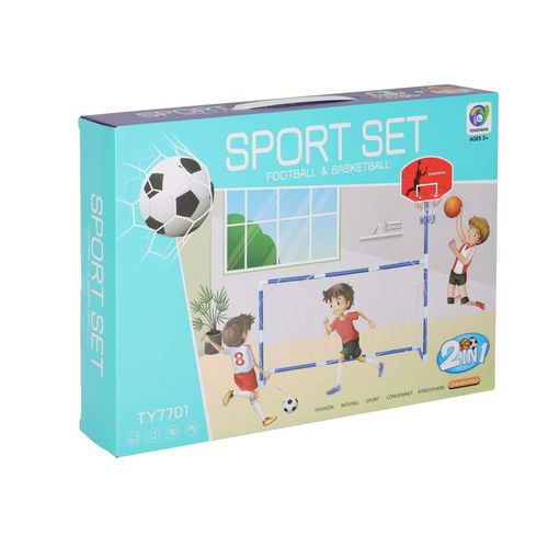 ZESTAW 2W1 BRAMKA PIŁKARSKA  TABLICA DO KOSZYKÓWKI na Arena.pl