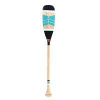 Pagaj John Paddle Ozdoba Kolorowy Malowany 120 cm WZ6 ze skórzaną pionową zawieszką 120 cm