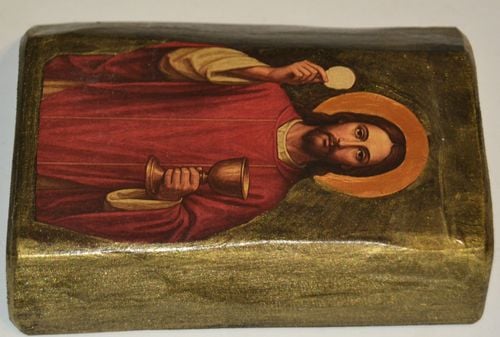 Ikona Jezus z Hostią mała na Arena.pl