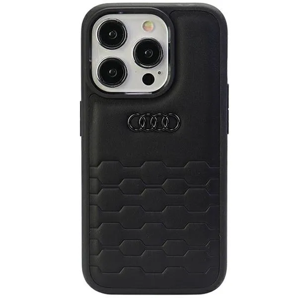 Etui Audi GT Synthetic Leather do iPhone 15 Pro Max - czarne zdjęcie 1