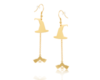 kolczyki nietoperz i kapelusz (p21/hal/06au)