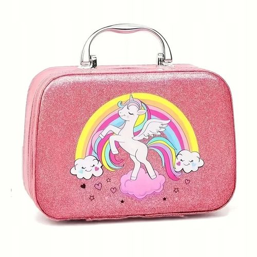 KUFEREK ZESTAW KOSMETYKI DO MAKIJAŻU PAZNOKCI JEDNOROŻEC MAKEUP DLA DZIECI na Arena.pl