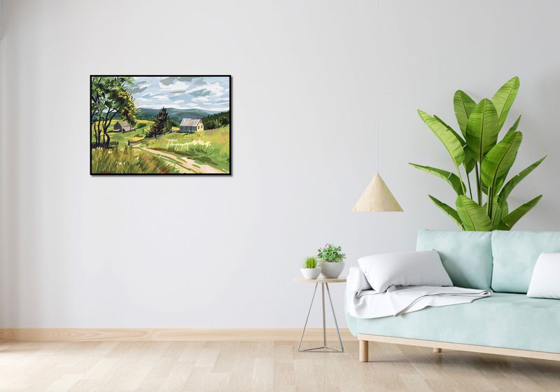 Plakat 84x59,5cm Bujna Wieś zdjęcie 4
