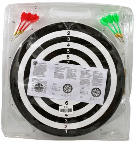 DART tarcza 43 cm lotki 6 szt gra Darts dwustronna na Arena.pl