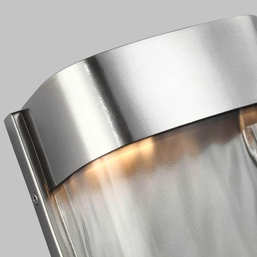 Kinkiet zewnętrzny FE-BENNIE-L-PBS Feiss LED 14W szkło metal srebrny na Arena.pl