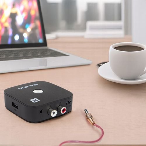 ADAPTER ODBIORNIK DO WIEŻY BLUETOOTH 5.3 NFC AUX RCA USB PILOT ZESTAW na Arena.pl