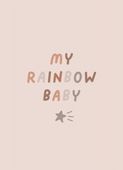 Plakat 13x18cm Wzory dla Dzieci, Dziewczynki Do Pokoju - Rainbow