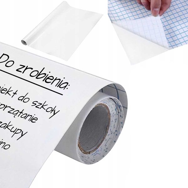 Tablica Samoprzylepna Na Ścianę - Biała zdjęcie 1