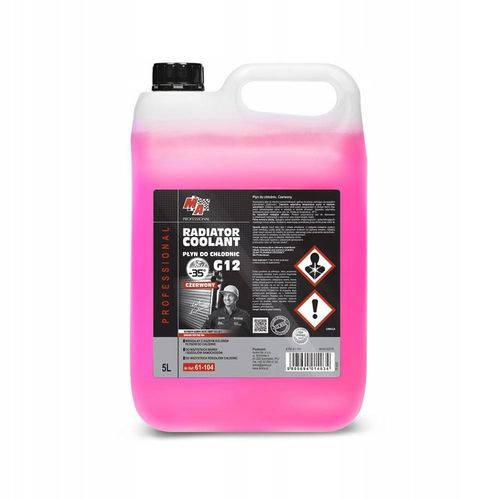 PŁYN DO CHŁODNIC G12 (-35 C) 5L - MA PROF CZERWONY - na Arena.pl