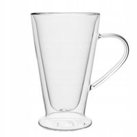 2X Szklanki termiczne FLORINA Malachit 400ml LATTE 2szt Podwójne Ścianki Dn
