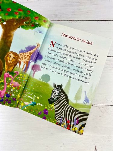 BIBLIA DLA DZIECI NA CHRZEST PAMIĄTKA CHRZTU PAMIĄTKA NA KOMUNIĘ Z GRAWEREM na Arena.pl