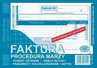 FAKTURA-PROC MARŻY-TOWARY UŻYW A5 195-3E
