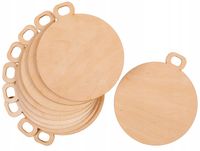 50x Drewniane Zawieszki Bombki na Choinkę Ozdoby 10cm Choinkowe Świąteczne