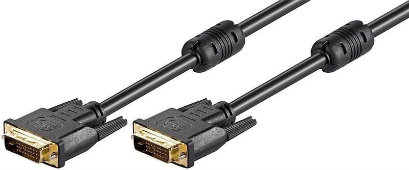 MicroConnect DVI-D 24+1-pin w. Ferrit, M-M zdjęcie 1