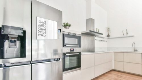 Tablica magnetyczna na lodówkę nakładka suchościeralna biała A3 + GRATIS na Arena.pl