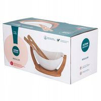 Miska do sałatek surówek ze sztućcami bambusowymi Altom Design Regular