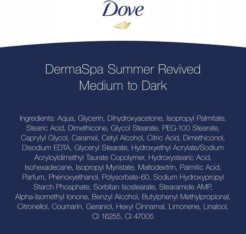 DOVE DERMA SPA BALSAM SAMOOPALAJĄCY MEDIUM TO DARK na Arena.pl