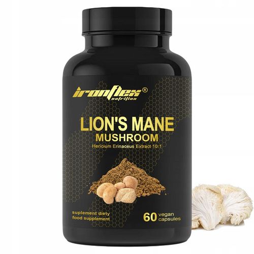 IRONFLEX LION'S MANE 60 kap 500mg SOPLÓWKA JEŻOWATA 10:1 KONCENTRACJA STRES na Arena.pl