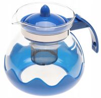 ZAPARZACZ Szklany do HERBATY ziół KAWY DZBANEK Z Sitkiem 1,5l 1500ml A1428