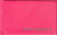 okładka na dokumenty małe pink a'10