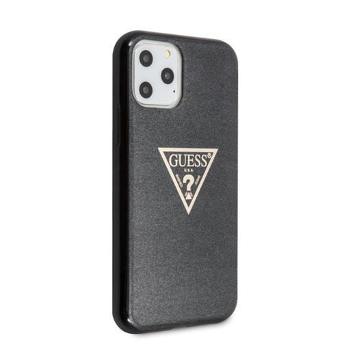 Guess Solid Glitter Triangle - Etui iPhone 11 Pro (Black) na Arena.pl