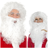 peruka i broda mikołaja