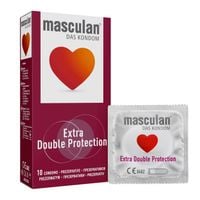 Prezerwatywy Masculan Extra Protection nawilżane wypustki stymulujące