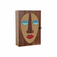 Pudełko ozdobne DKD Home Decor Nowoczesny Drewno MDF (18 x 7 x 26 cm)
