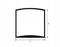 Szyba tylna dolna do JCB 8014 CTS, 8016 CTS, 8018 CTS, 8020 CTS, 333/U4568