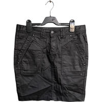 Spódnica Midi Wygodna Stylowa Wytrzymała Czarny 36