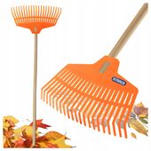 Grabie ogrodowe do liści trawy z kijem 21 zębów trzon grabki lekkie