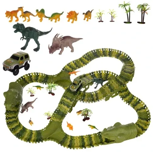 Tor Wyścigowy Dinozaur Dino Park 271 el. XXL 360cm na Arena.pl