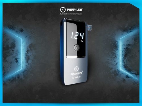 Alkomat PROMILER iSober 30 Kalibracja w dniu wysyłki + KAMIZELKA na Arena.pl