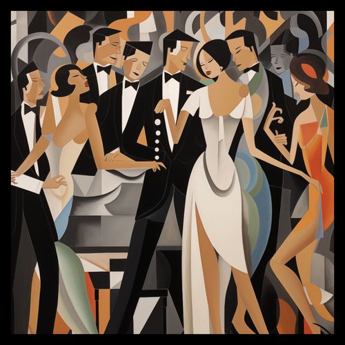 Plakat 30x30cm Bal w Art Deco na Arena.pl