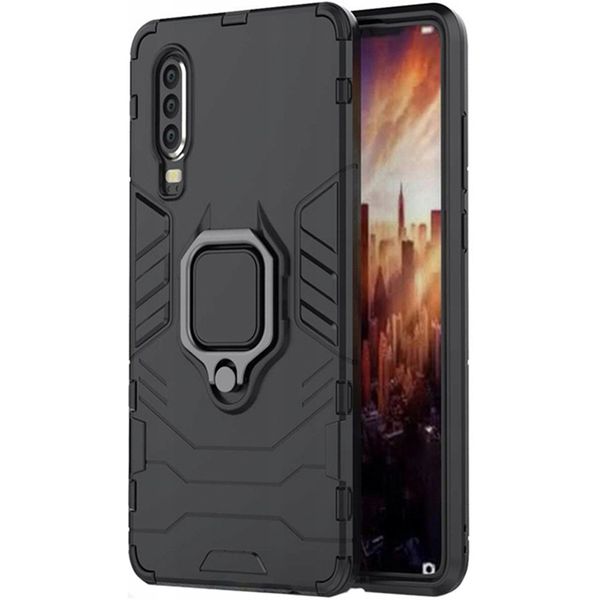 Spacecase X-Ring Huawei P30 Czarny zdjęcie 2