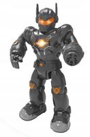 ROBOT INTERAKTYWNY chodzący CHODZI ŚWIATŁO DŹWIĘKI STRZELA CZARNY Artyk